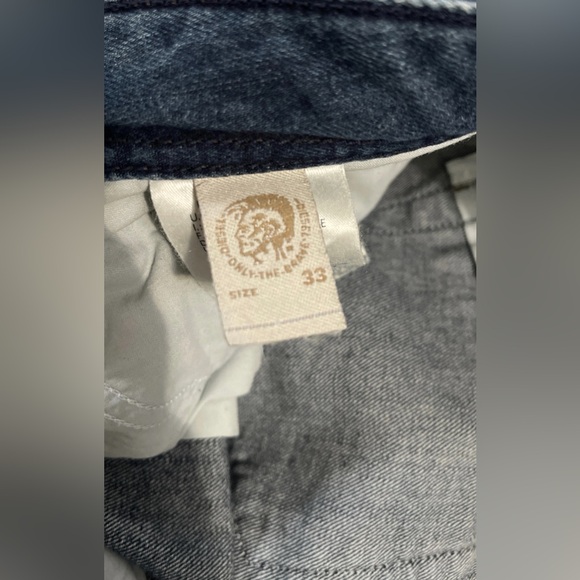 Diesel Men’s 33x32 Jeans Safado Regular Slim Straight Distressed Denim Blue - Picture 11 of 11